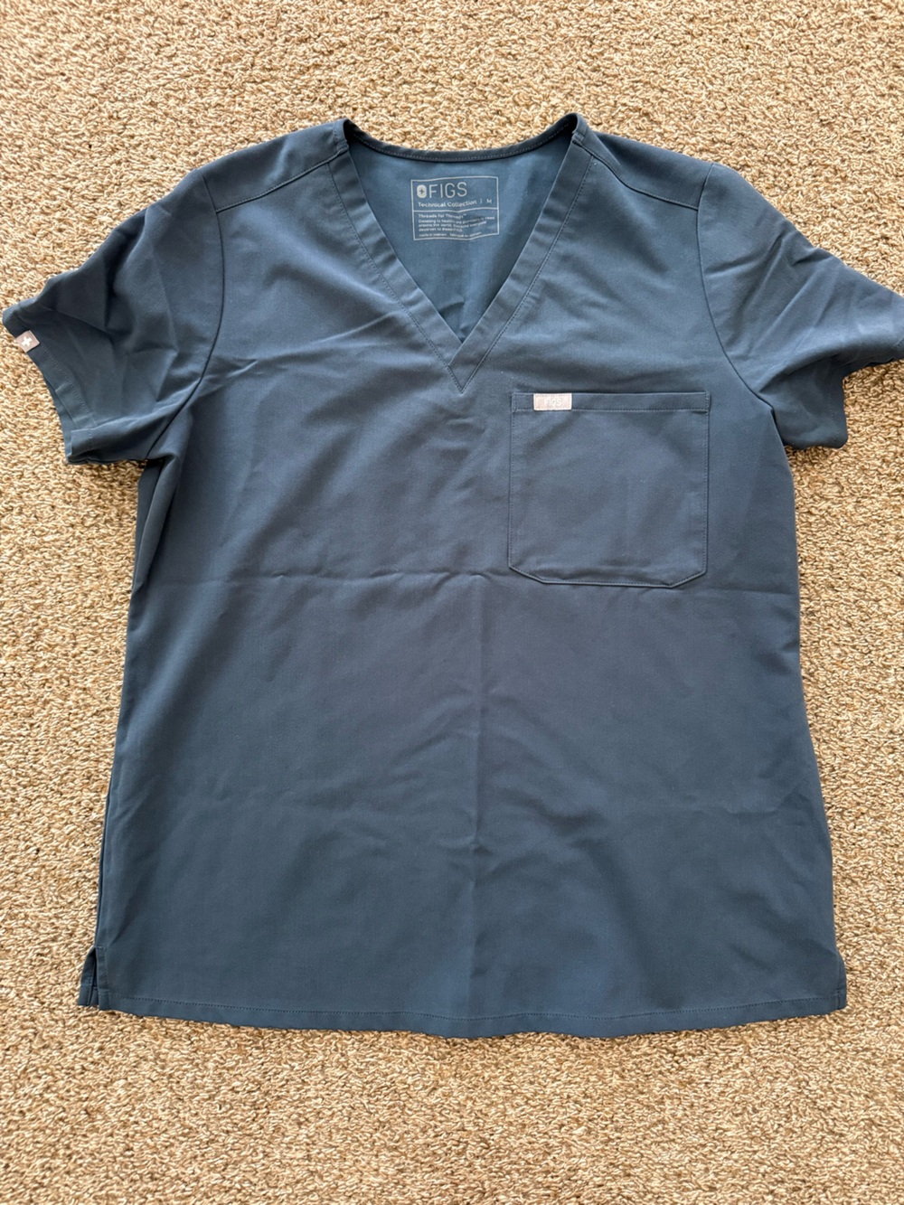 Figs Blue/grey Catrina scrub top Medium